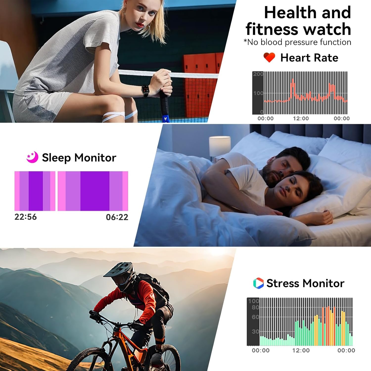 Smart Watch for Men Women, 1.83" HD Touchsreen, Bluetooth Calling, 5 ATM Water-Resistance, 130+ Sports Modes, Health, Fitness & Sleep Tracker, Timer, Fitness Watch for Android/Ios (Black)