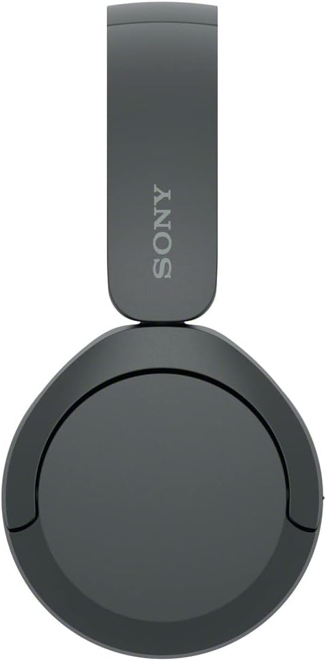 WH-CH520 Bluetooth Wireless On-Ear Headphones with Microphone, 50 Hours Battery Life, Quick Charging - Black