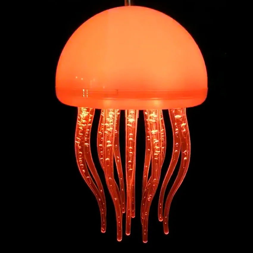 Nodic Colorful Jellyfish Led Pendant Light Creative Bar Counter Coffee Park Tree Outdoor Light Fancy Restaurant Hanging Lamp